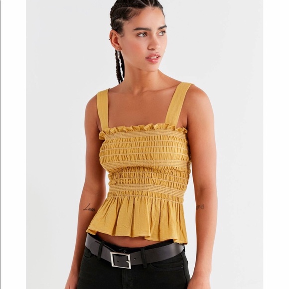 Urban Outfitters Tops - UO Smocked Square Neck Cami